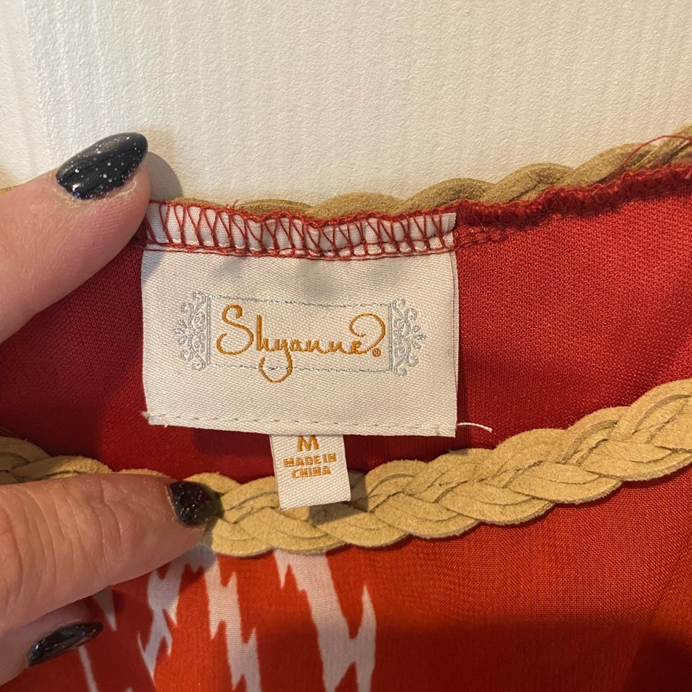 Rust Color Boho Dress - Picture 4 of 6